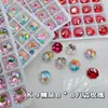 Nueva joyería de uñas K9 boutique corte Milenio rosa ocho lados cristal rosa punta de diamante rosa súper brillante al por mayor