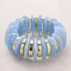 Pulseira de Miçangas Elástica Patchwork Moda Cruzada Europeia e Americana Boêmia Acrílico Exagerado Pulseira Atacado