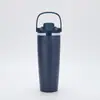 Vaso de fruta portátil de 30 oz transfronterizo, vaso térmico de acero inoxidable, vaso grande con asa, vaso de hielo portátil, vaso de agua personalizable