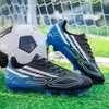 Nuevos zapatos de fútbol transfronterizos con tacos para niños, hombres y mujeres, zapatos de fútbol profesionales AG con tacos largos, zapatos de fútbol antideslizantes para césped artificial