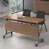 Mesa de Entrenamiento Plegable Móvil, Mesa Larga de Conferencia, Escritorio Doble, Mesa Multifuncional para Oficina, Estudio y Clases Particulares