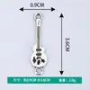 Al por mayor Versión Coreana Creativo Colgante Doble Música Clásica Guitarra Aleación Electrochapada Collar Pulsera Colgante Joyería Accesorios DIY