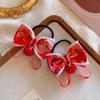 Estilo Año Nuevo Bordado Guofeng Lazo Anillo para el Cabello de Niñas Cuerda para el Cabello Infantil Bola Colgante Lindos Accesorios para el Cabello de Bebé Tocado