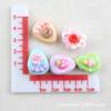 Sanduíche Triangular Bolo de Morango DIY Cola Creme Case de Celular Caseira Acessórios de Resina para Joias Brinquedos de Comida Diversão Infantil Atacado