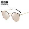 Europa e Estados Unidos cross-border round frame Marine anti-azul mudança de cor óculos de sol óculos de sol da moda homens e mulheres óculos de sol retro 9728