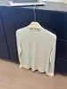 Tricô de alta qualidade com listras de lã e Tencel, gola redonda, manga longa, para o início do outono, peça básica versátil em cor sólida com costuras em relevo
