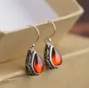 Brincos Antigos Europeus e Americanos de Gota Nova Retro Transfronteiriços Personalidade de Nicho Estilo Étnico do Tibete Prata Antiga