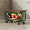 Prateleira de Armazenamento para Mesa, Aparador para Sala de Estar, Organizador em Camadas para Lanches e Copos de Água, Cesta de Armazenamento para Frutas e Vegetais de Cozinha