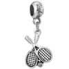 Pulsera Pandora cuentas sueltas Torre Eiffel diy aleación forma de corazón agujero grande cuentas accesorios de joyería fábrica venta al por mayor