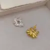 Pendientes Elegantes Versátiles con Forma de Margarita Pequeña Incrustados con Circonita Chapados en Cobre Oro Real 18K Aguja de Plata 925 Nueva Moda Europea y Americana