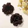 Elegante Francés Lunares Flor de Rosa 3D DIY Dulce Chica Vibe Parte Trasera de la Cabeza Pinza de Garra Accesorios para el Cabello Accesorios para la Ropa
