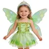 Fantasia de Princesa para Menina com Capa Colorida, Varinha Mágica, Coroa e Conjunto de Peças Múltiplas de Rainha do Gelo para Crianças