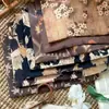 Tela 100% Algodón de 40 Hilos Estampada Digitalmente, Tela Floral Estilo Chino Vintage, Floral Grande para Cheongsam, Hanfu, Accesorios para el Cabello, Bolsas de Bricolaje