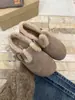 Zapatos Birkenstock Retro de Terciopelo Francés para Mujer 2025 Otoño e Invierno Nuevos Cálidos Botas de Nieve Planas sin Cordones Zapatos de Algodón Peludos