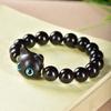 Pulsera de Sándalo Ébano Verde Natural diy Accesorios de Gato de la Suerte Pulsera de Sándalo Morado para Hombres y Mujeres Pareja Wen Play Regalo