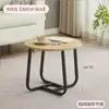 Mesa de Centro Sala de Estar Hogar Apartamento Pequeño Lujo Ligero Sensación de Gama Alta Mesa Auxiliar de Sofá Minimalista Moderno Balcón Mesa de Centro Redonda Mesa