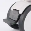Varilla roscada 10*20 rueda de doble disco completamente de plástico rueda de actividad de nylon silenciosa rueda médica rueda negra y blanca freno rueda universal