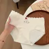 Historia Divertida Infantil~Ropa Interior de Algodón Puro Antibacteriano 10A para Mujer con Entrepierna Extendida, Bragas Lindas de Algodón de Color Clase A para Niña de Cintura Media