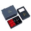 Caja de Joyería de Flores Preservadas para el Día de San Valentín Cubierta Cielo y Tierra Seis Rosas Caja de Regalo para el Día de San Valentín Chino Caja para Anillo Caja para Collar con Colgante