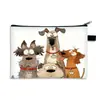 Bolsa de Cosméticos con Estampado de Perro Lindo Transfronteriza de Gran Capacidad Bolsa Portátil de Viaje Bolsa de Almacenamiento para Lápiz Labial y Productos para el Cuidado de la Piel Neceser