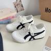 Tênis de Skate Street Pai De Feminino Branco Estilo Coreano 2025 Novo Aumento Interno de Altura Tênis Casual Esportivo A9896