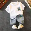 Conjunto de Verano para Niños 2026 Nuevo Elegante Ropa de Verano Infantil Moda Deportiva de Niños a la Moda Conjunto de Dos Piezas de Manga Corta
