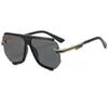 Gafas de Sol para Mujer Estilo Nuevo Transfronterizas Tendencia Estilo Europeo y Americano Montura Media Poligonales Moda Gafas de Sol M6281