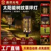 Luzes solares de jardim, luzes de filamento de tungstênio LED transfronteiriças, luzes de solo à prova d'água, luzes de paisagem para jardim e pátio, iluminação LED