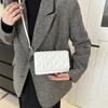 Bolso de Mujer con Patrón de Diamantes 2024 Nuevo de Moda Versátil Moda Pequeño Cuadrado Bolso Cruzado para Mujer, Estilo de Lujo Ligero, Urbano Simple y Compacto