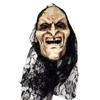 Máscara de bruxa de Halloween cabeça gaze com peruca de flor nova suprimentos de festa festival fantasma transfronteiriço máscara de terror