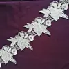 Renda Branca Solúvel em Água Renda de Linha de Algodão DIY Decoração de Roupas Acessórios Cortina Sofá Mesa Cadeira Mesinha de Cabeceira Malha
