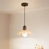 Lámpara de mesita de noche tipo canción medieval con un toque de alta gama, adecuada para casa de huéspedes, bar y tienda, Lámpara de araña acrílica con pan de oro Wabi-Sabi