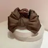 Pinza para el cabello con lazo de satén de nuevo estilo de alta gama, Elegante pinza para el cabello de satén para la parte posterior de la cabeza, Pinza para el cabello de alta gama para mujer
