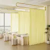 Cortina Divisoria para Salón de Belleza Barra de Soporte en Forma de U Cortina de Gasa Tienda de Limpieza de Oídos Cortinas Bloqueadoras para Sala de Fisioterapia Cortinas para Camilla de Belleza