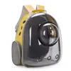 Nova Bolsa Transparente para Gato Popular Bolsa Cápsula Espacial para Pet Saída Moda Respirável Leve Ombro Lateral Penetração Mochila para Gato