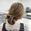 Serie Conejo Dulce y Genial ~ Horquilla de Cuerda para el Cabello con Textura Retro con Incrustaciones de Diamantes, Banda de Goma, Coleta, Flequillo, Accesorios para el Cabello
