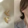 Brincos Metálicos Modernos Coreanos Galvanizados 2021 Novo Estilo Brincos de Franja para Mulheres