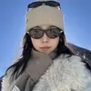 Gafas de Sol Populares de Xiaohongshu, Gafas de Sol Personalizadas Estilo Ojo de Gato Europeas y Americanas con Cordón, Gafas de Sol con Protección Solar y Anti-UV J