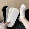 Calcetines de Malla Finos Antideslizantes Invisibles para Primavera y Verano para Mujer Calcetines Cortos Transpirables Estilo Cómodo Bajos de Color Sólido