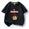 ROBLOX estampa de desenho animado roupas infantis fornecimento transfronteiriço de camisetas infantis de algodão puro manga curta atacado