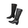Nuevas Botas de Montar Altas hasta la Rodilla para Mujer Otoño/Invierno 2026, Puntiagudas, Tacón Grueso, Estilo Retro, Piel Suave, Adelgazantes, Versátiles, de Caña Larga por Encima de la Rodilla para Mujer
