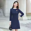 Ropa de Jardín para Maestros de Preescolar de Otoño e Invierno Ropa de Trabajo para Maestros Vestido de Negocios de Moda para Entrevista Vestido de Corte A