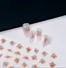 Nuevo Calcomanía de Arte para Uñas en Relieve Estéreo 5D Mariposa Flor Encaje Moño Tulipán Calcomanía de Uñas de Alta Gama