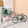 Adorno Modelo de Bicicleta Vintage de 28 Pulgadas Decoración Creativa Retro Nostálgica para Gabinete de Vino Entrada Juguete Negro