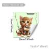 Adesivos Decorativos Luminosos de Papai Noel e Rena Desenho Animado para Parede de Fundo de Quarto e Sala de Estar Decoração de Casa Adesivos de Parede Autoadesivos Pvc