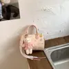 Bolsa Transversal Estilo Coreano com Estampa de Gatinho Doce para Mulheres, Mini Bolsa Fofa Formato Almofada, Nova Moda 2026 Bolsa de Mão para Meninas
