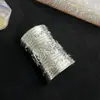 Pulseira Larga Irregular Dourada para Mulheres, Pulseira de Braço Boêmia Estilo Étnico, Pulseira Étnica Dai, Joias Exageradas Europeias e Americanas