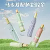 Sombrilla Manual de 8 Varillas Fresca y Colorida para Estudiantes Mujeres, Sombrilla de Protección Solar con Mango de Madera, Ligera y Elegante Sombrilla con 70% de Descuento