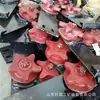 Acessórios ferroviários fabricantes de rodas-guia cinco estrelas fornecem diretamente roda cinco estrelas de aço fundido com estrutura simples roda cinco estrelas de mina 350mm