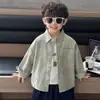 Chaquetas de moda y con estilo para niños, Nuevos conjuntos estilo coreano Primavera 2026, Camisas con estampado de leopardo para niños, Ropa de primavera y otoño